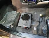 Mitsubishi L200, výměna reproduktorů, autohifi mitsubishi, subwoofer pod sedačku, hertz, helix, kenwood 010108