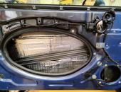 Mini R50, autohifi, výměna reproduktorů mini cooper, subwoofer minicooper, tlumení dveří, zesilovač, hertz12