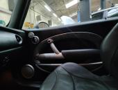 Mini R50, autohifi, výměna reproduktorů mini cooper, subwoofer minicooper, tlumení dveří, zesilovač, hertz03