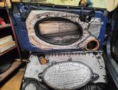 Mini R50, autohifi, výměna reproduktorů mini cooper, subwoofer minicooper, tlumení dveří, zesilovač, hertz19