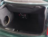 Audi 80 Cabrio, subwoofer Eton, reproduktory Emphaser, zesilovače Axton 0101