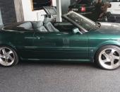 Audi 80 Cabrio, subwoofer Eton, reproduktory Emphaser, zesilovače Axton 0117
