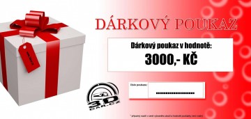 Dárkový poukaz 3000 Kč